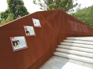 中山耐候钢挡土墙